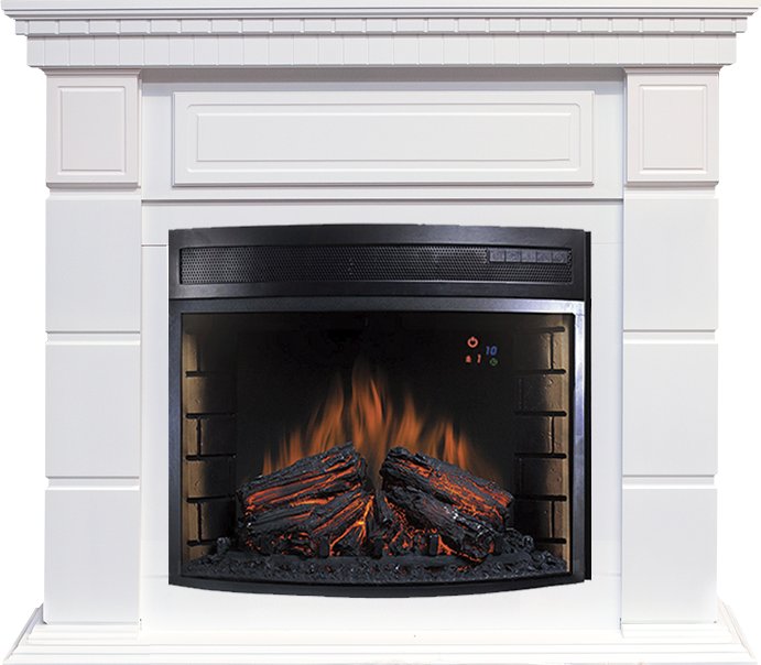 Каминокомплект Royal Flame  Portland - Белый с очагом Dioramic 28 LED FX