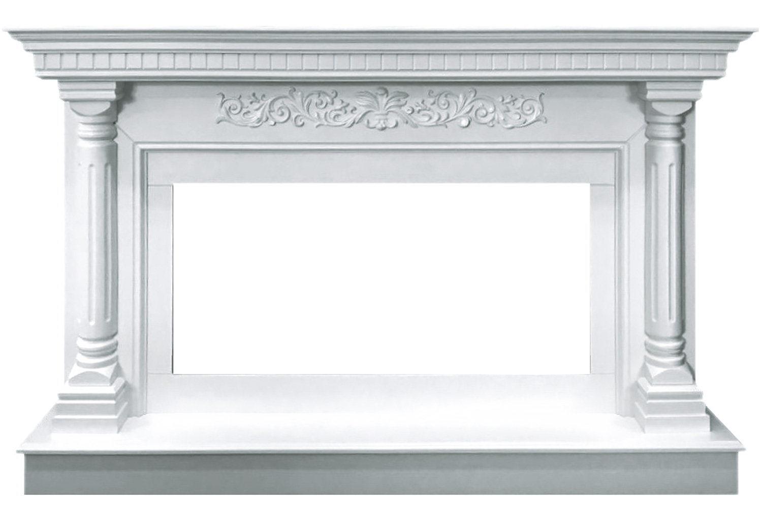 Портал Royal Flame  Sicilia - Белый (Ширина 1530мм)