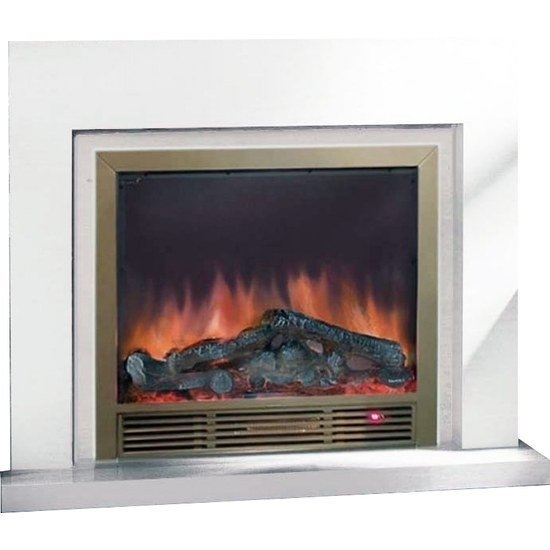 Каминокомплект Glenrich Астория Delux 39 Sharm39 brass слоновая кость