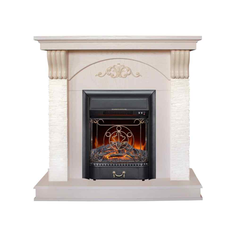 Электрокамин RealFlame Corfino WT с Majestic Lux BR S/ BL S