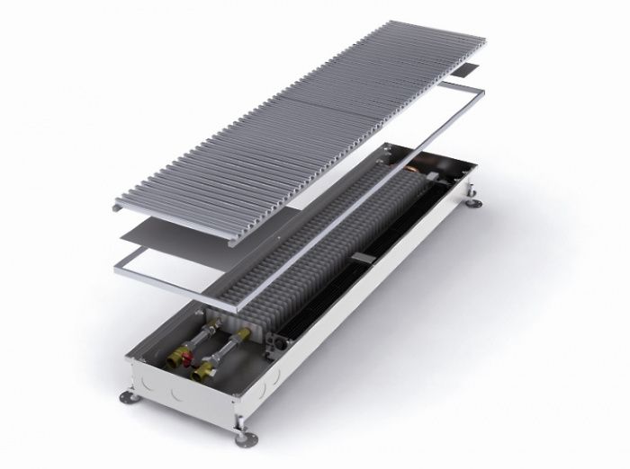 Конвектор внутрипольный MINIB RT с вентилятором T80 80-243-1250