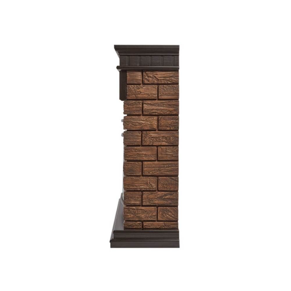 Каминокомплект Electrolux Bricks Wood 30 с очагом EFP/P-3320RLS камень темный, шпон венге