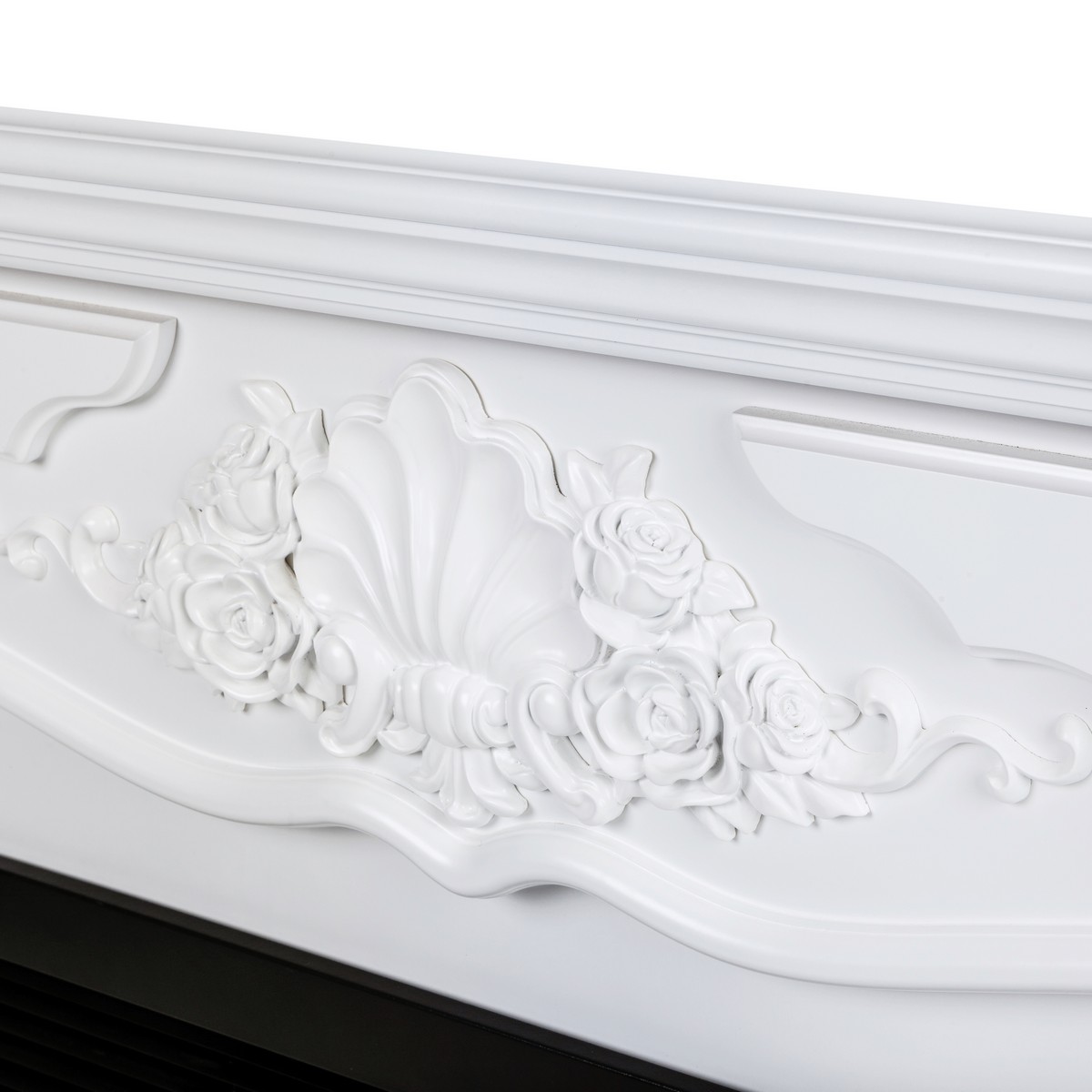 Электрокамин RealFlame  Victoria 26 WT с очагом 3D Cassette 630 Black Panel