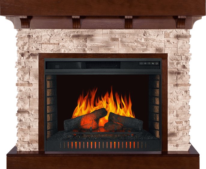 Каминокомплект Royal Flame  Chalet - Темный дуб с очагом Vision 30 EF LED FX