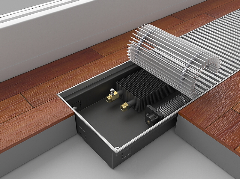 Конвектор внутрипольный с вентилятором Royal Thermo Atrium FL 70-225-800