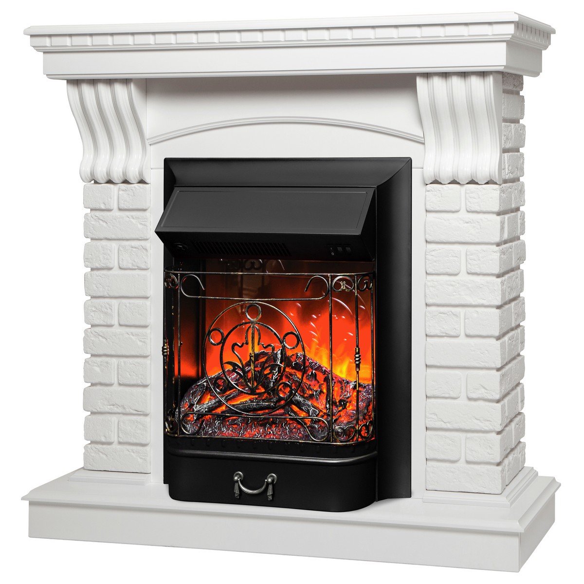 Электрокамин RealFlame  Jazz WT с очагом Majestic Lux Black