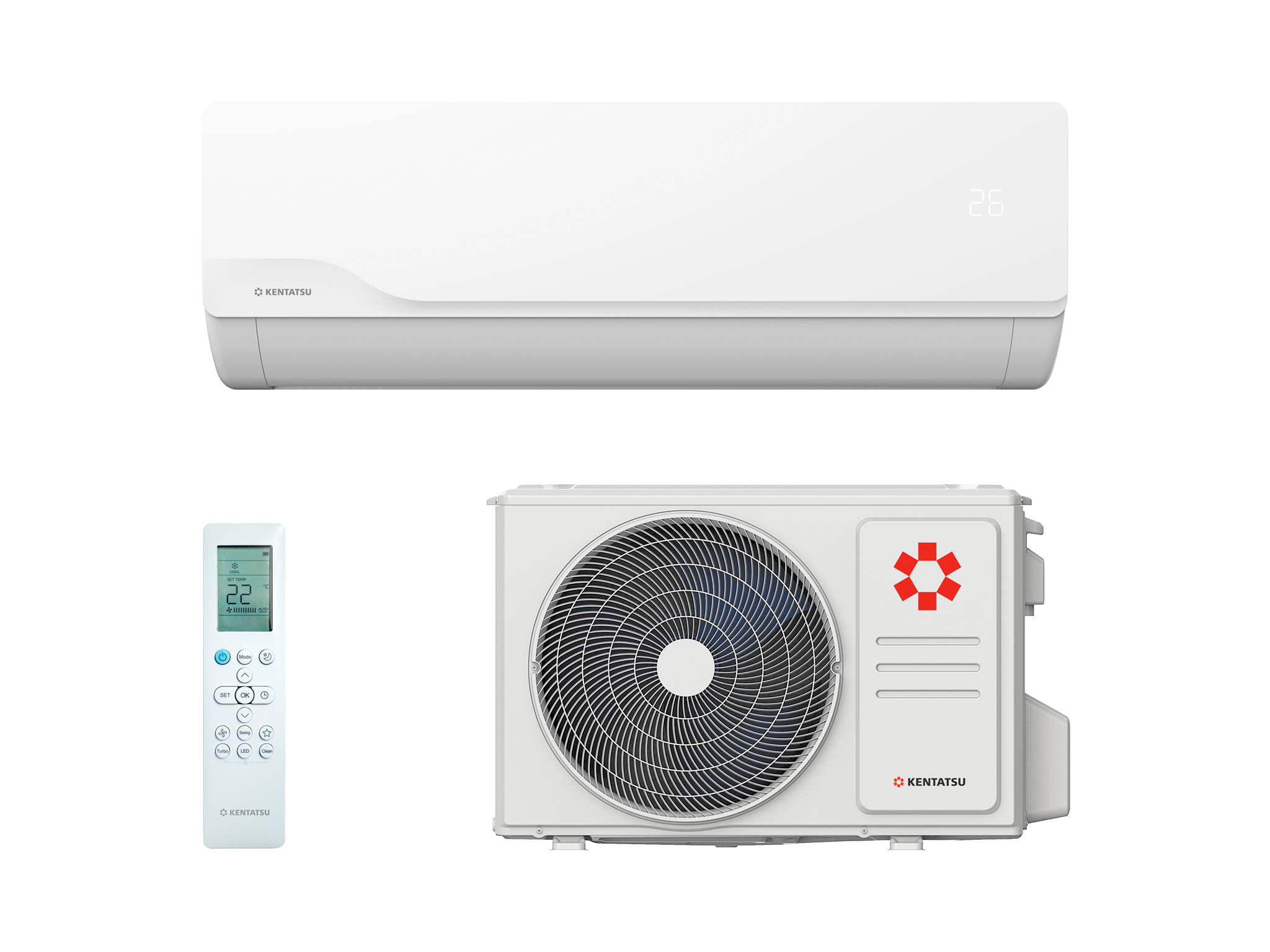 Настенная сплит-система Kentatsu KSGKU26HZRN1/KSRKU26HZRN1 Kumo Inverter
