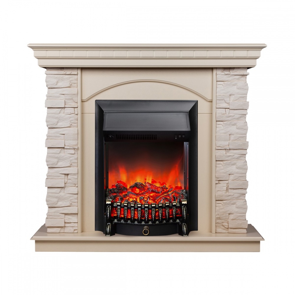 Электрокамин RealFlame  Elford WT с очагом Fobos Lux Black