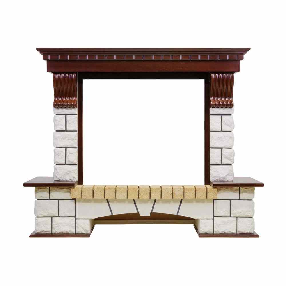 Каминокомплект Dimplex Pierre Luxe - Темный дуб / Белый с очагом Symphony 26'' DF2608-INT