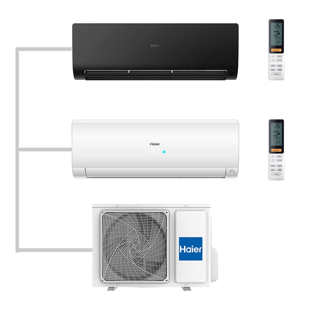 Мульти сплит-система настенная Haier AS25S2SF2FA-B / AS25S2SF2FA-W / 2U50S2SM1FA-3 Inverter