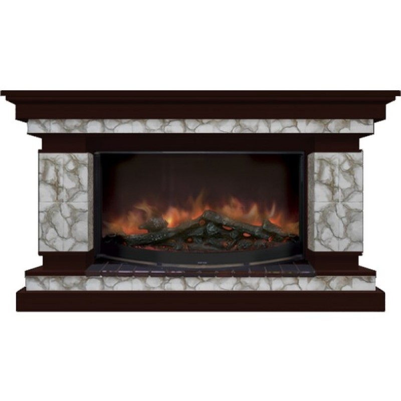 Каминокомплект Glenrich Лорд 86 (Rondo S86) карелия венге