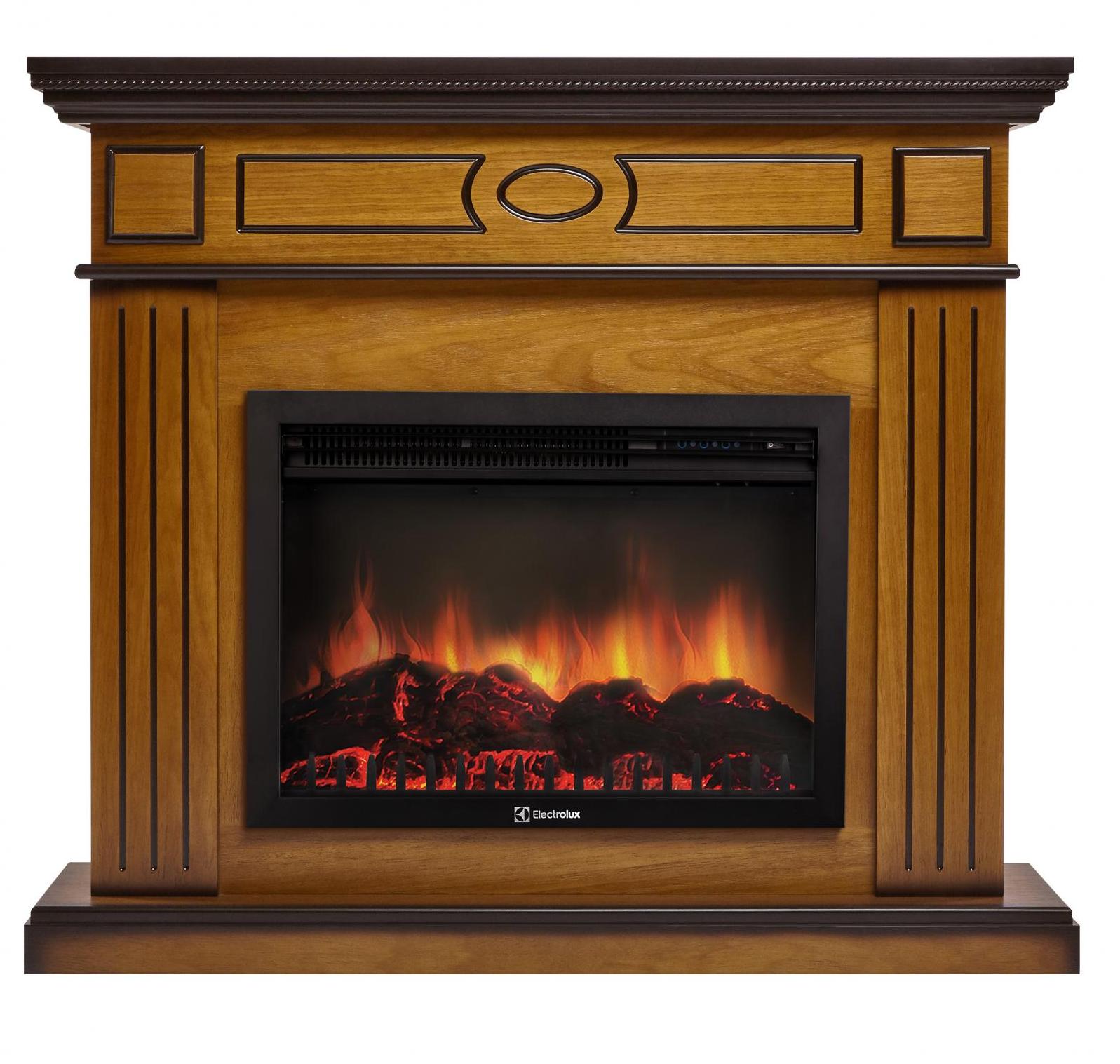 Каминокомплект Electrolux Bianco 25 с очагом EFP/P-2520LS шпон орех