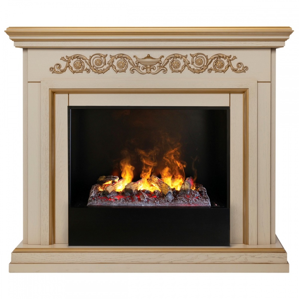 Электрокамин RealFlame Leticia 26 WT-619G с очагом 3D Cassette 630