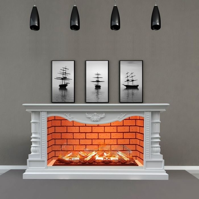 Каминокомплект Glenrich Консул Salsa 3D белый