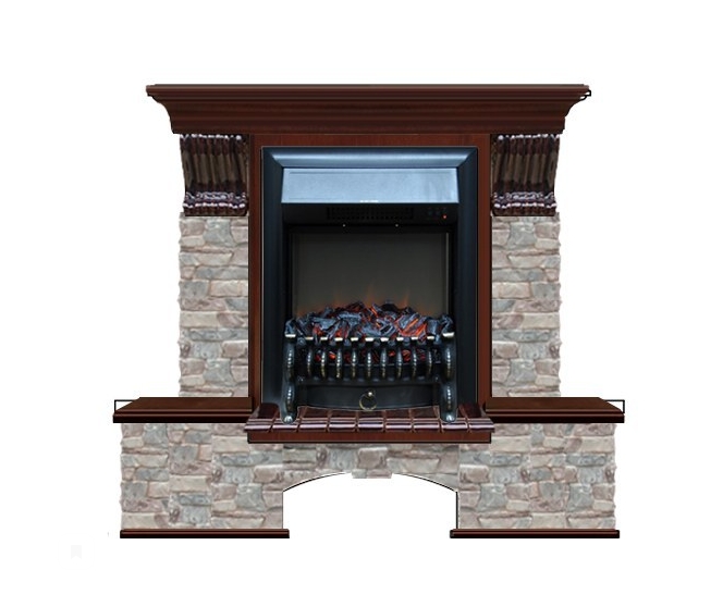 Каминокомплект Glenrich Бостон К Грот цветной (Fobos)