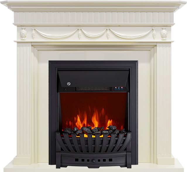Каминокомплект Royal Flame  Corfu - Слоновая кость с очагом Aspen Black