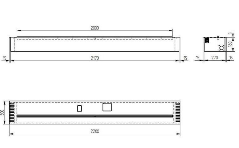 Биокамин автоматический Zefire Automatic 2200 серебристый