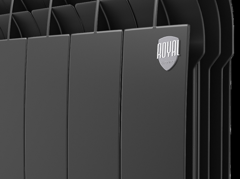 Радиатор алюминиевый Royal Thermo Biliner Alum 500 Noir Sable - 10 секц.