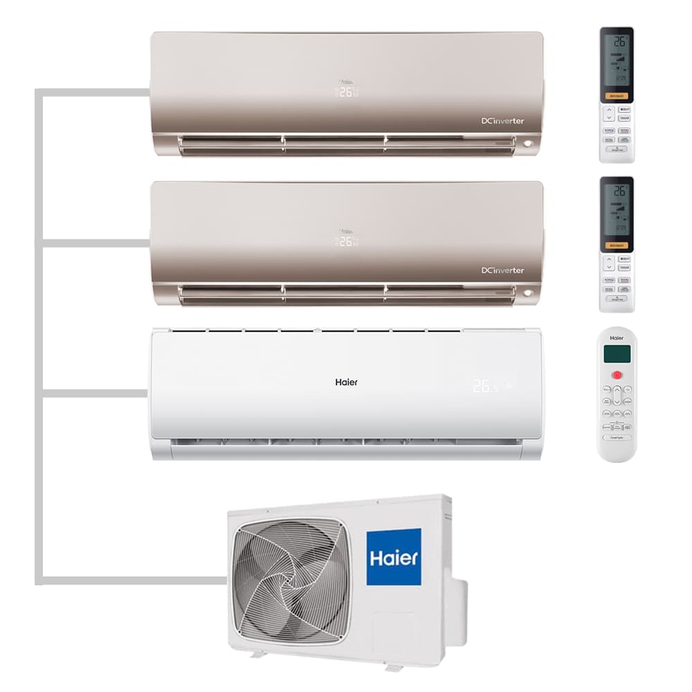 Мульти сплит-система настенная Haier AS35S2SF2FA-G / AS35S2SF2FA-G / AS07TS6HRA-M / 3U70S2SR5FA Inverter