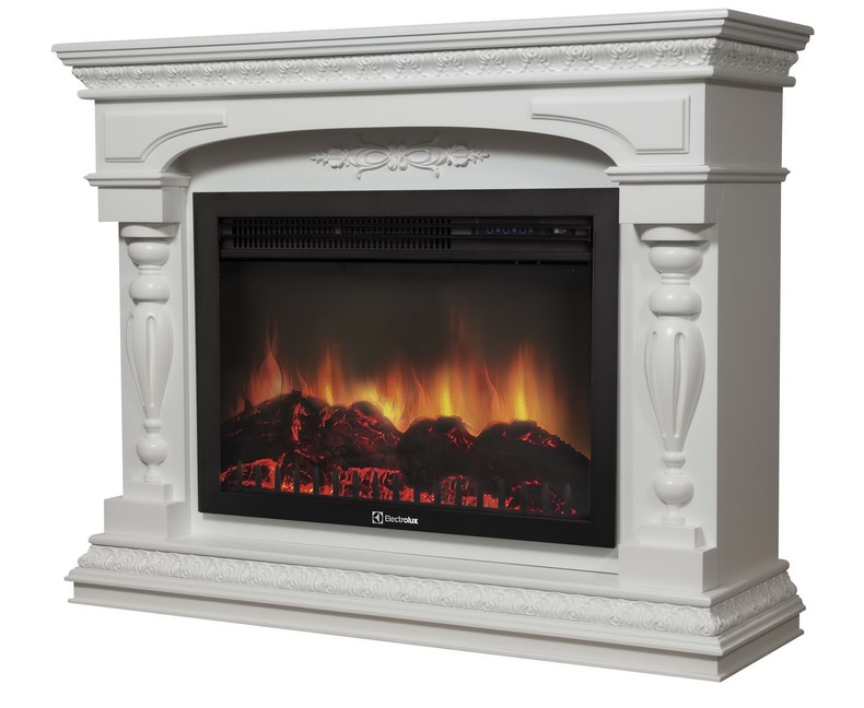 Каминокомплект Electrolux Perfetto R 26/30 с очагом EFP/P-3020LS шпон белый