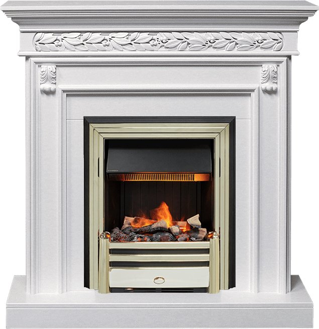 Каминокомплект Dimplex Valletta - Белый (Ширина 1040 мм) с очагом Cavendish