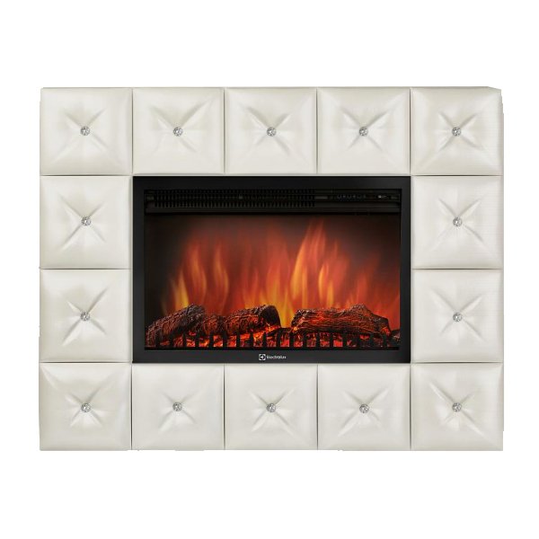 Каминокомплект Electrolux Crystal 30 с очагом EFP/P-3020LS светлая экокожа