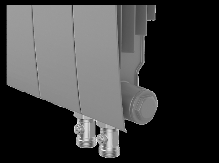 Радиатор Royal Thermo BiLiner 350 /Silver Satin VDR - 10 секц.
