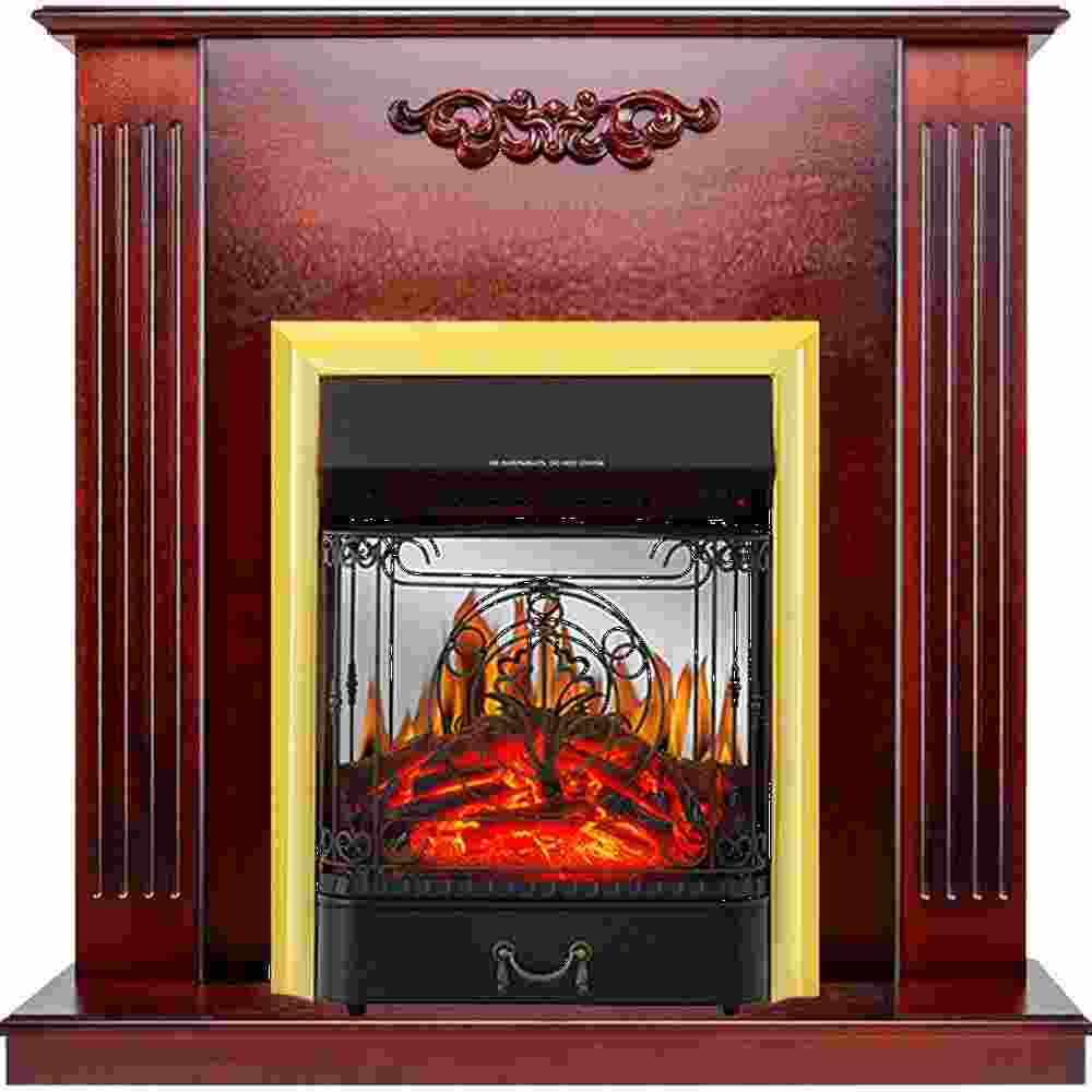 Каминокомплект Royal Flame  Lumsden - Махагон коричневый антик с очагом Majestic FX M Brass
