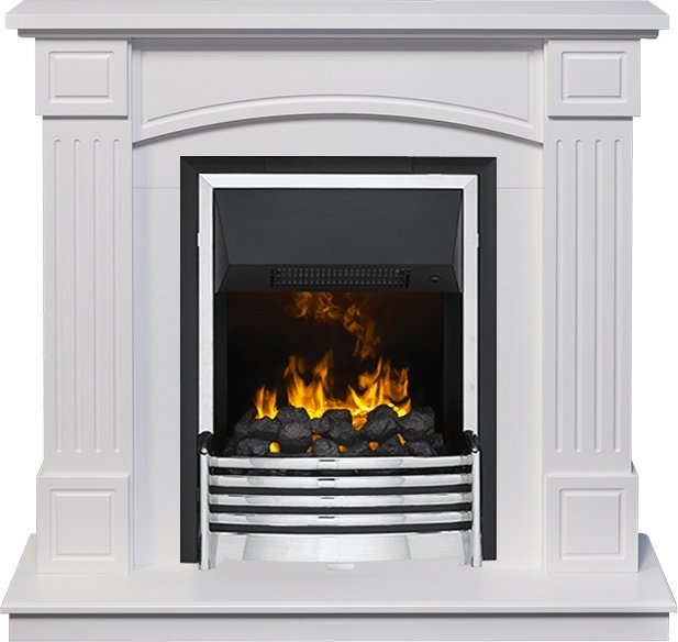 Каминокомплект Dimplex Boston - Белый (Высота 925см) с очагом Flagstaff