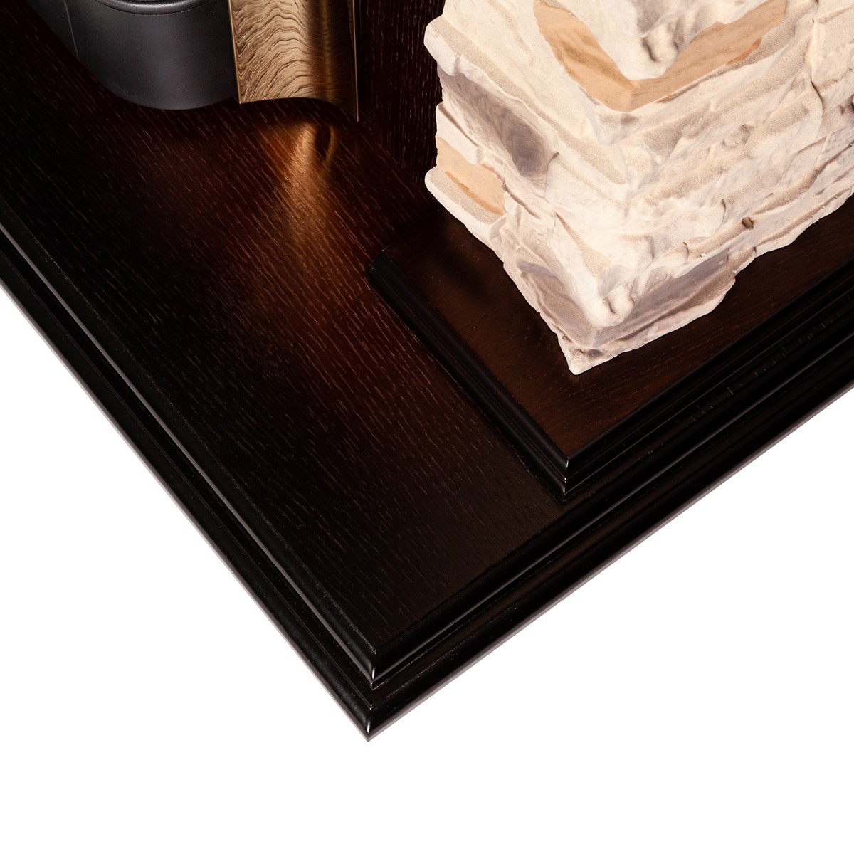 Электрокамин RealFlame  Dublin Corner Rock AO с очагом Fobos Lux Black