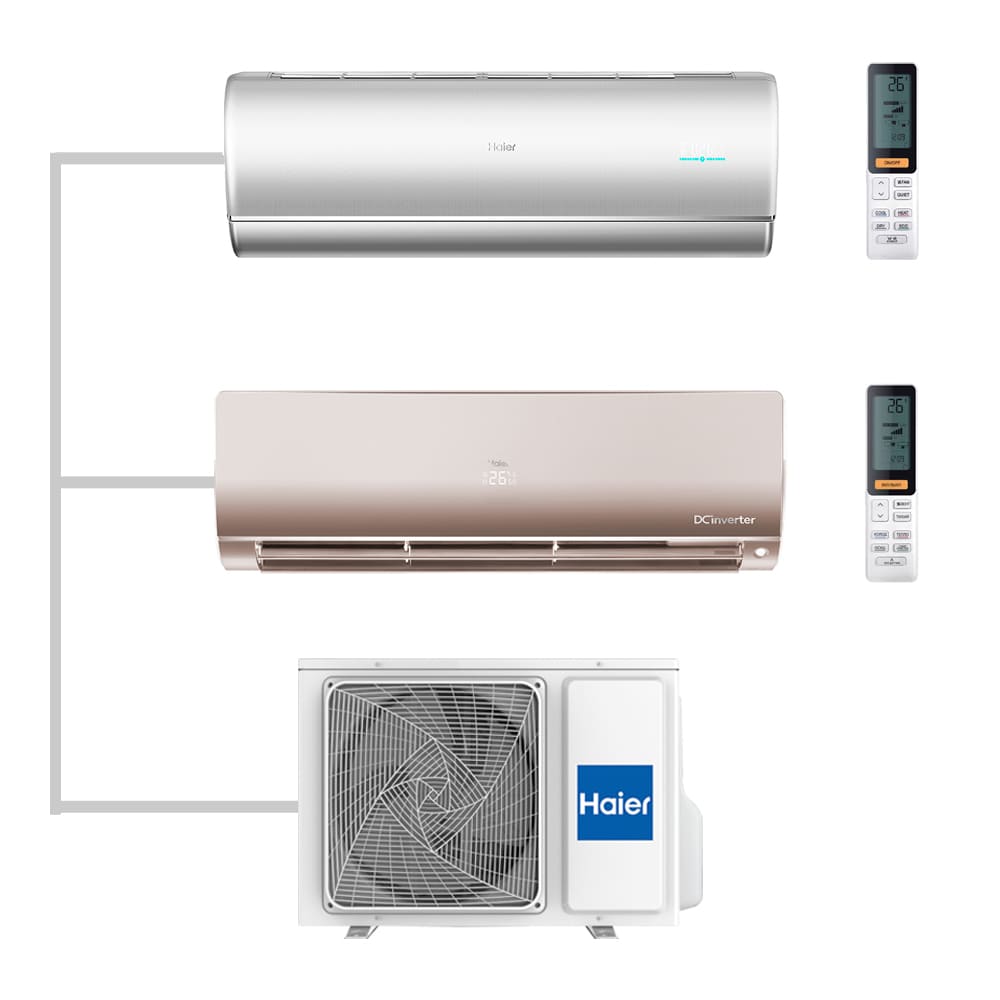 Мульти сплит-система настенная Haier AS25S2SJ2FA-S / AS25S2SF2FA-G / 2U40S2SM1FA Inverter
