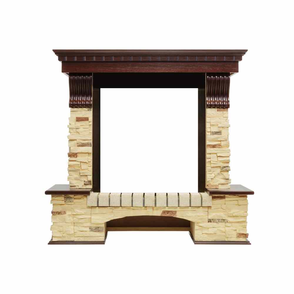 Каминокомплект Dimplex Pierre Luxe - Темный дуб / Сланец (Высота 1050мм) с очагом Flagstaff