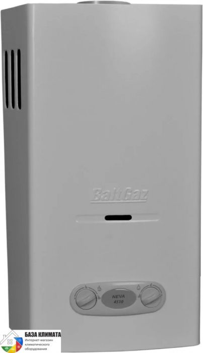 Водонагреватель проточный газовый Neva 4510 (серебро)