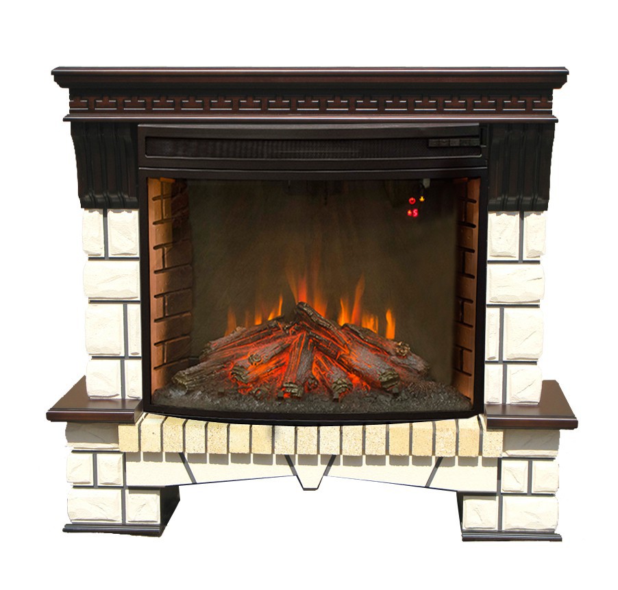 Электрокамин RealFlame  Stone new 33 AO с очагом Firestar 33 3D
