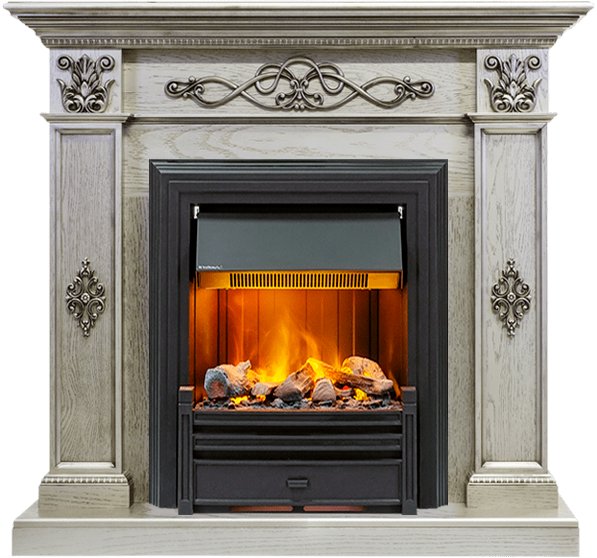 Каминокомплект Dimplex Derby - Old silver с очагом Brookline Black