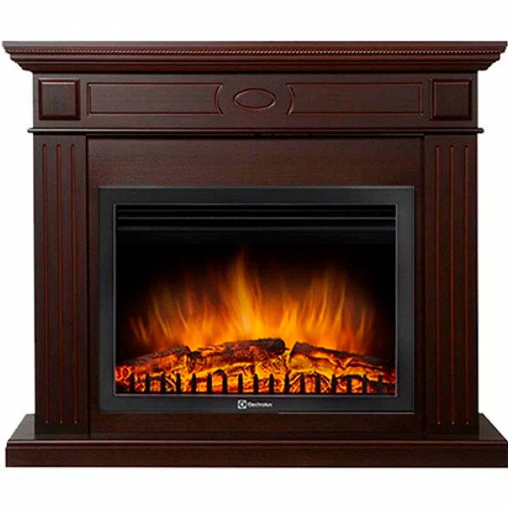 Каминокомплект Electrolux Bianco 25 с очагом EFP/P-2520LS шпон темный дуб