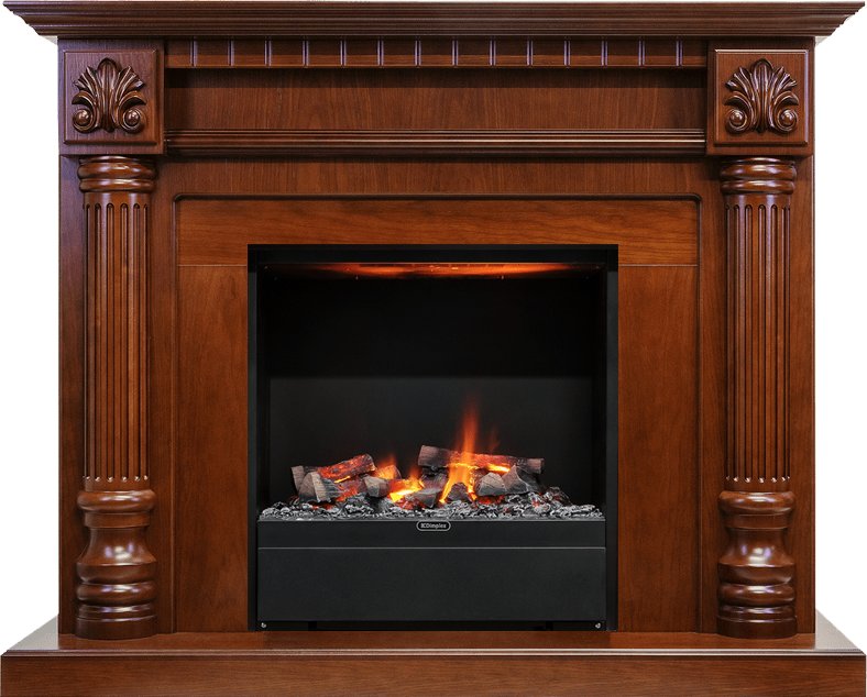 Каминокомплект Dimplex Edinburg - Орех с очагом Albany