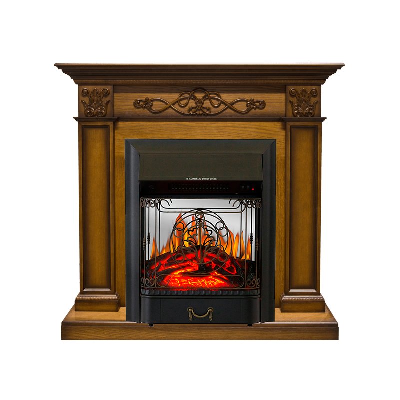 Каминокомплект Royal Flame  Verona - Дуб антик с очагом Majestic FX M Black