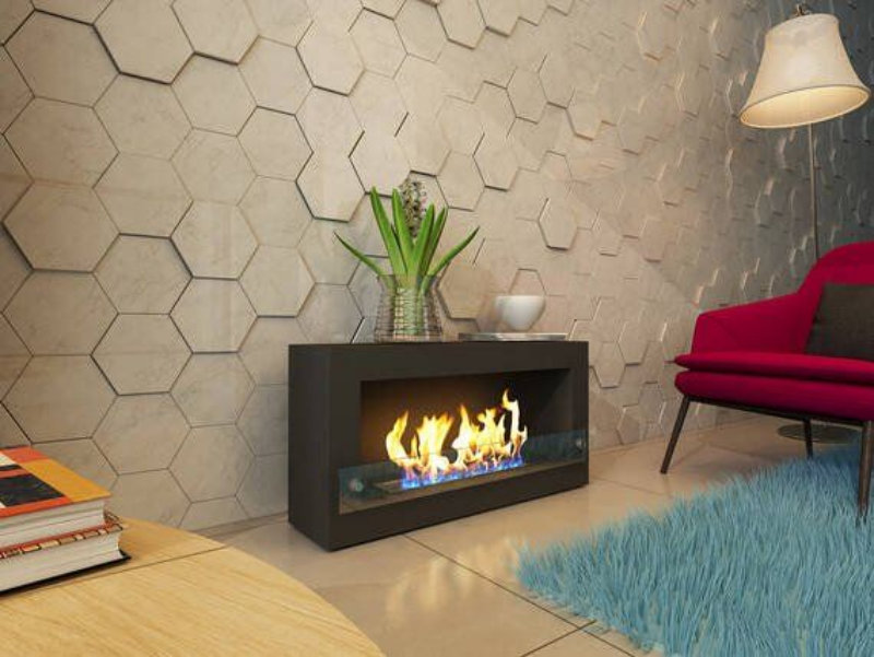 Биокамин напольный Zefire Constant 900 черный