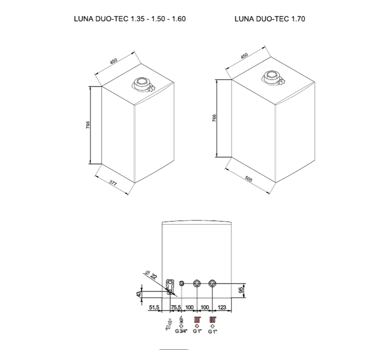 Настенный газовый котел Baxi LUNA DUO-TEC MP 1.60
