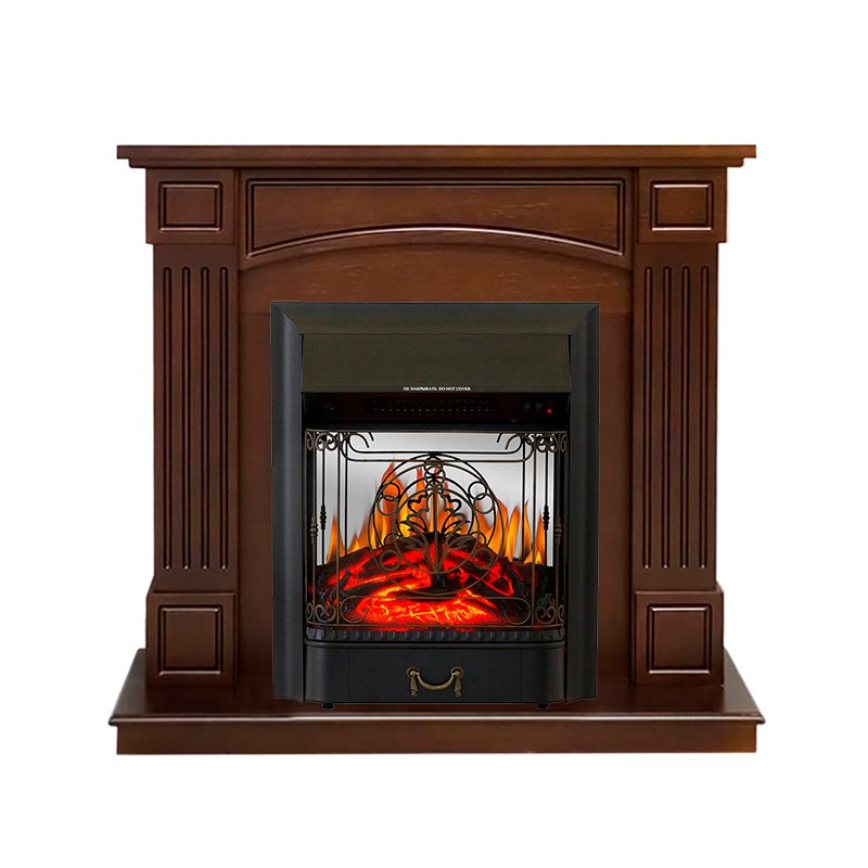 Каминокомплект Royal Flame  Valletta - Белый (Ширина 1040 мм) с очагом Majestic FX M Black