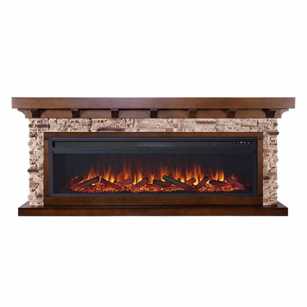 Каминокомплект Royal Flame  Chalet 60 - Темный дуб с очагом Vision 60 LOG LED