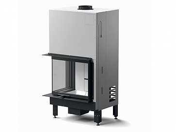 Каминная дровяная топка MCZ Plasma 75 dx угловое стекло левое