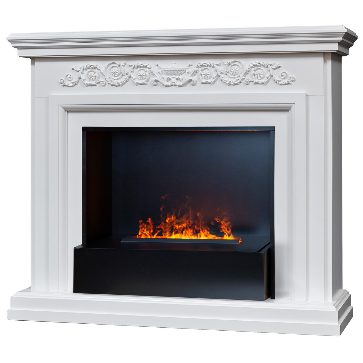 Электрокамин RealFlame  Leticia 26 WT с очагом 3D Cassette 630 Black Panel