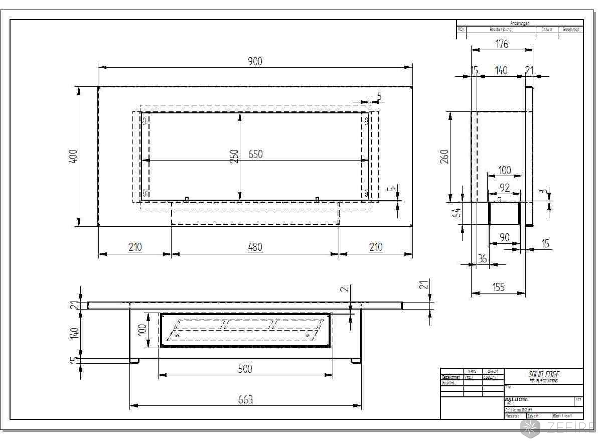 Биокамин Zefire Elliot 900