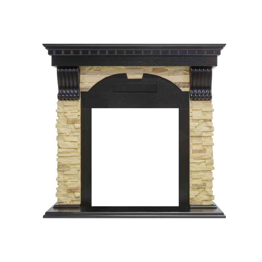 Каминокомплект Royal Flame  Dublin - Венге / Сланец с очагом Aspen Black