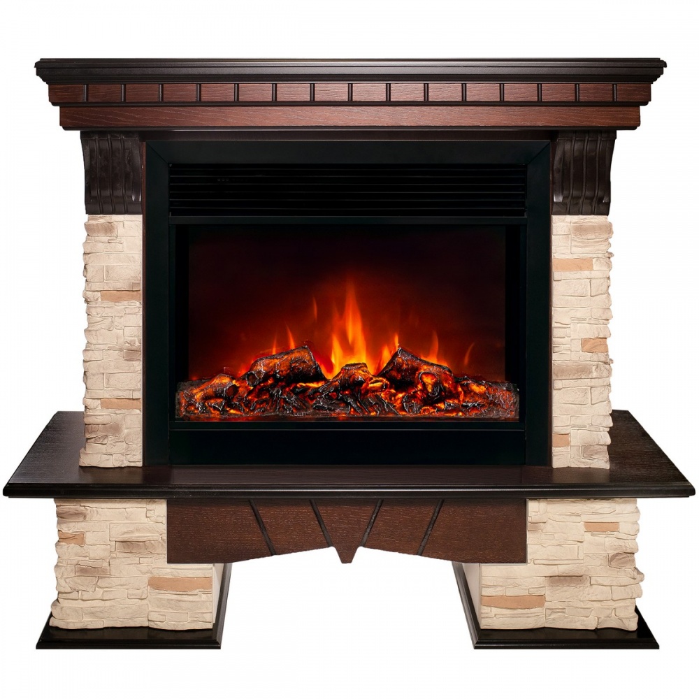 Электрокамин RealFlame  Rockland 26 AO с очагом Moonblaze Deluxe Black