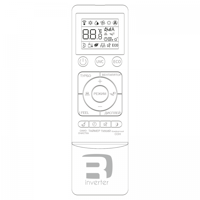 Сплит-система настенная Rovex RS-07CBS5 Megapolis Pro Black inverter