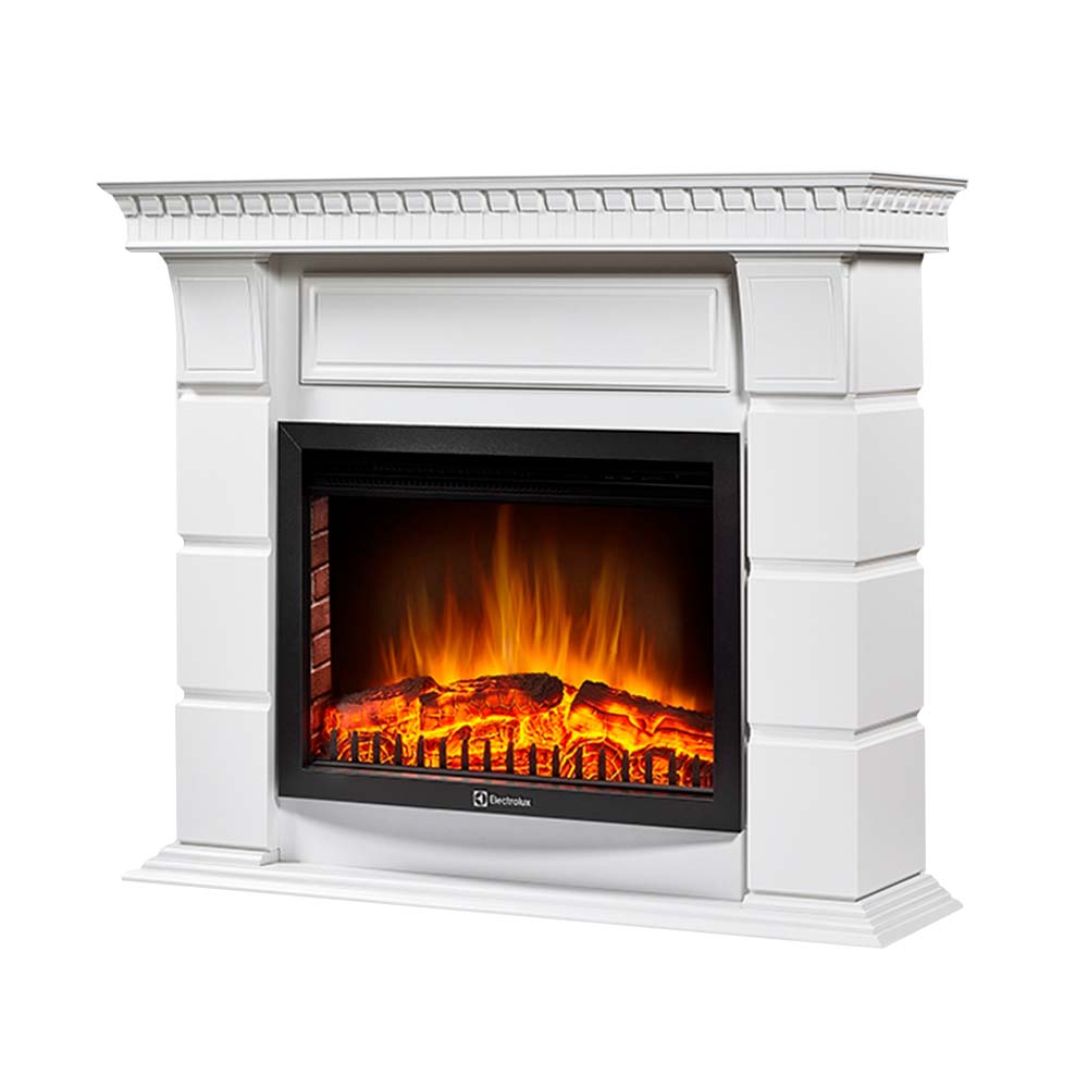 Каминокомплект Electrolux Elegante 25 с очагом EFP/P-2520LS белый
