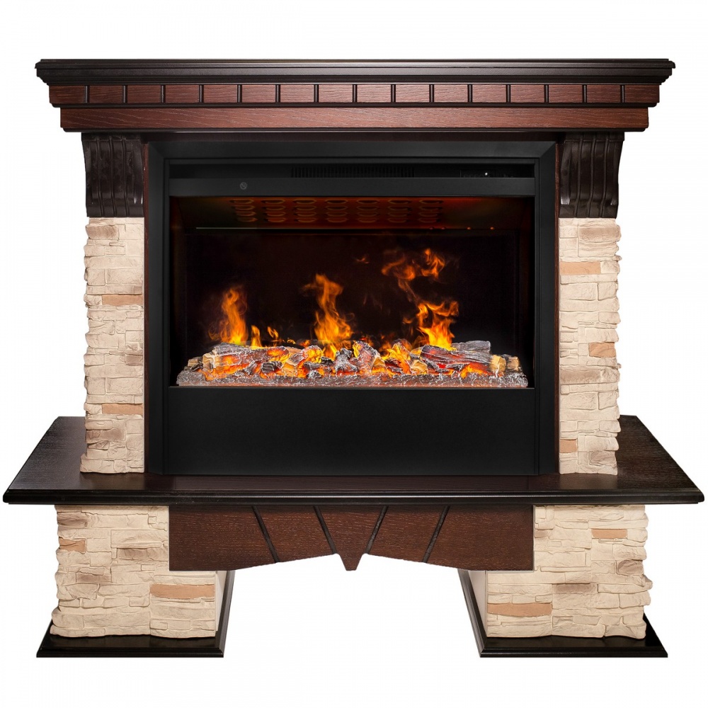 Электрокамин RealFlame  Rockland 26 AO с очагом 3D Helios 26 SBG